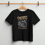 Printed Black T-shirt - Custom Motorcycles