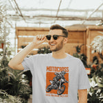 Printed White T shirt - Motocross