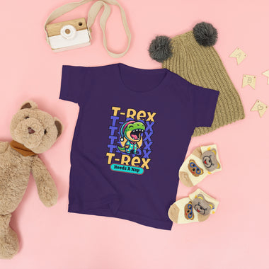 Purple T-Shirt - Kids - T-Rex