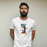 Printed White T shirt - Play