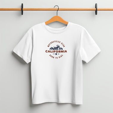 Printed White T shirt - California Bike Club