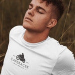 Printed White T shirt -Cafe Racer